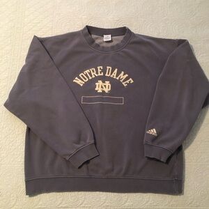 Vintage Adidas Notre Dame crew neck sweatshirt. Men’s size XL.